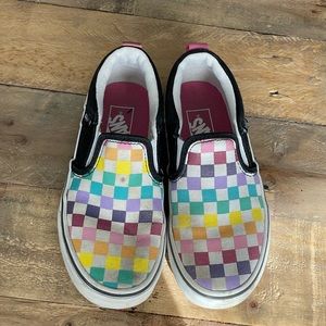 Vans Toddler Checkerboard Slip-On Sneakers US 13
